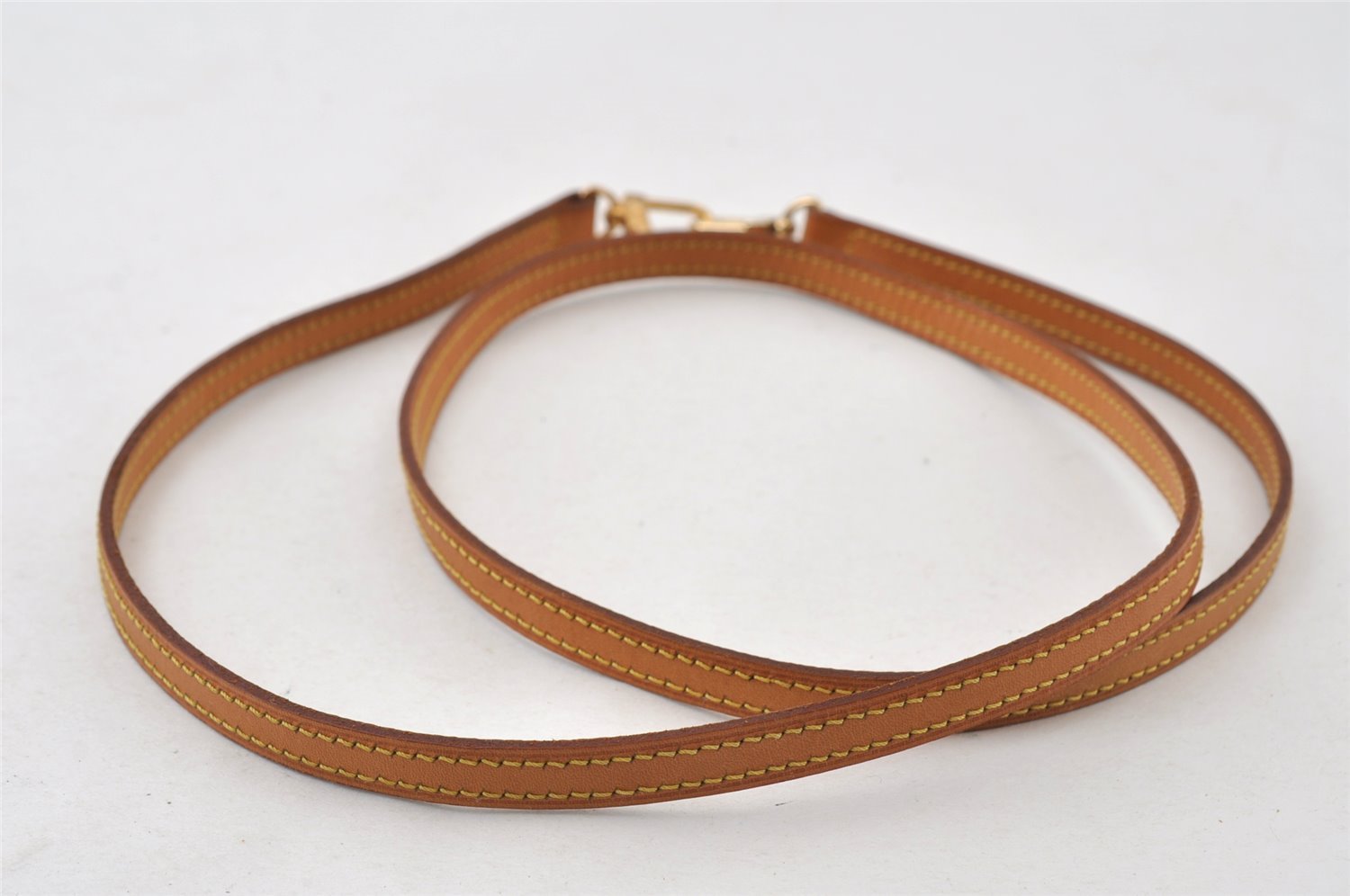 Authentic Louis Vuitton Leather Shoulder Strap Beige 48