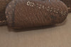 Authentic GUCCI Web Sherry Line Travel Bag GG PVC Leather Brown Junk 9068I