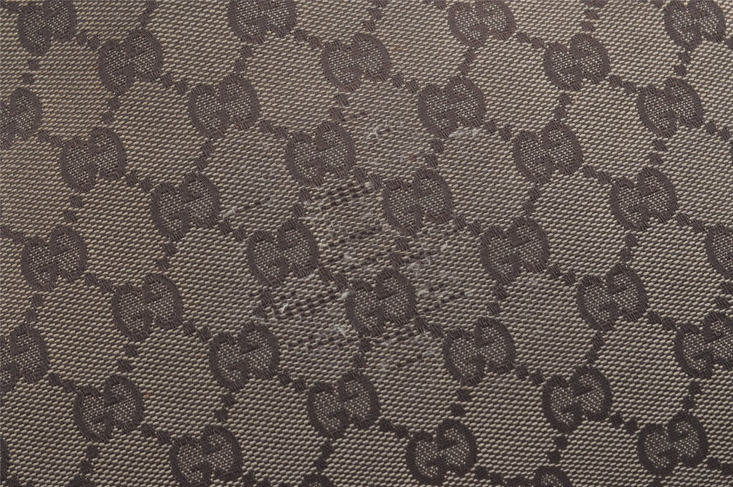 Authentic GUCCI Vintage Tote Hand Bag GG Canvas Leather 106251 Brown 9069I