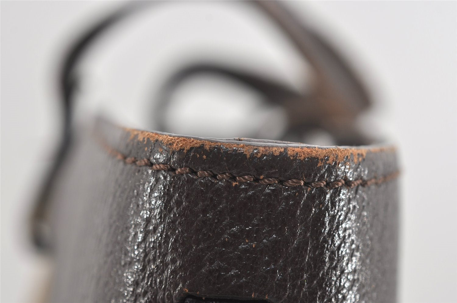 Authentic GUCCI Vintage Tote Hand Bag GG Canvas Leather 106251 Brown 9069I