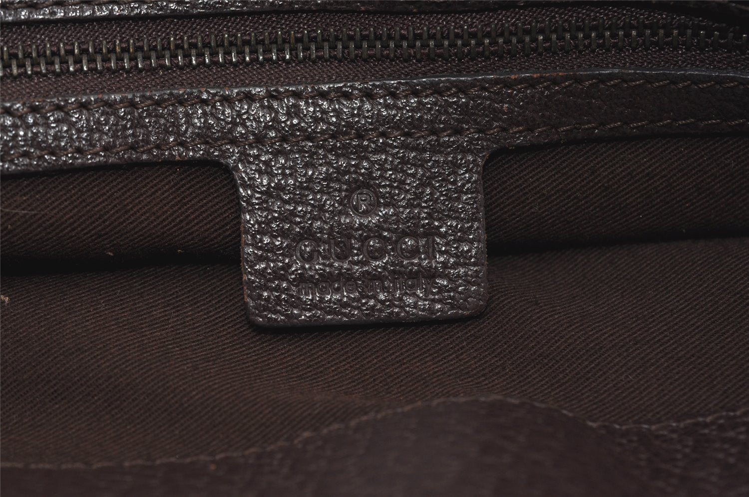 Authentic GUCCI Vintage Tote Hand Bag GG Canvas Leather 106251 Brown 9069I