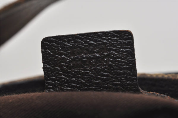 Authentic GUCCI Vintage Tote Hand Bag GG Canvas Leather 106251 Brown 9069I