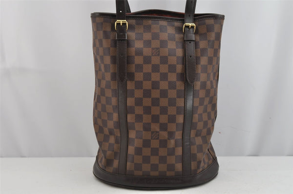 Authentic Louis Vuitton Damier Bucket GM Shoulder Bag SP Order N42236 Junk 9069J