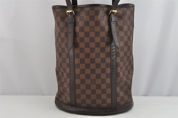 Authentic Louis Vuitton Damier Bucket GM Shoulder Bag SP Order N42236 Junk 9069J