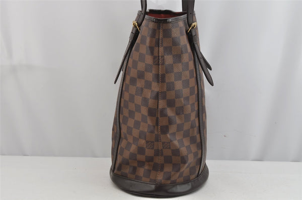 Authentic Louis Vuitton Damier Bucket GM Shoulder Bag SP Order N42236 Junk 9069J