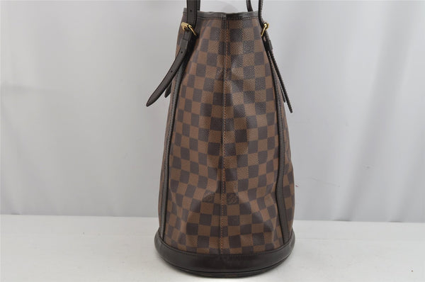 Authentic Louis Vuitton Damier Bucket GM Shoulder Bag SP Order N42236 Junk 9069J