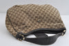 Auth GUCCI Web Sherry Line Shoulder Bag GG Canvas Leather 233604 Brown 9071I