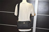 Authentic FENDI Vintage Shoulder Cross Body Bag Purse Nylon Enamel Black 9072J