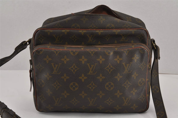 Authentic Louis Vuitton Monogram Nile Shoulder Cross Bag Old Model LV Junk 9076J