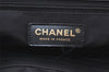 Authentic CHANEL New Travel Line Shoulder Tote Bag Nylon Leather Black 9079J