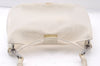Authentic GUCCI Bamboo Shoulder Bag Purse Mesh Leather 0015638 White 9080I