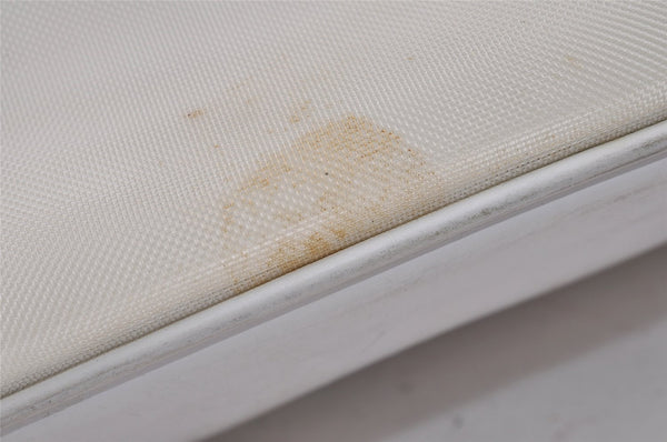 Authentic GUCCI Bamboo Shoulder Bag Purse Mesh Leather 0015638 White 9080I