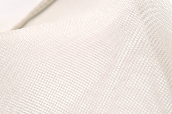 Authentic GUCCI Bamboo Shoulder Bag Purse Mesh Leather 0015638 White 9080I