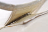 Authentic GUCCI Bamboo Shoulder Bag Purse Mesh Leather 0015638 White 9080I