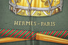 Authentic HERMES Carre 90 Scarf "LES TAMBOURS" Silk Navy 9082I