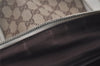 Authentic GUCCI Abbey Shoulder Tote Bag GG Canvas Leather 141470 Brown 9083I