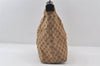 Auth GUCCI Bamboo Vintage Shoulder Bag GG Canvas Leather 0000833 Brown 9084I