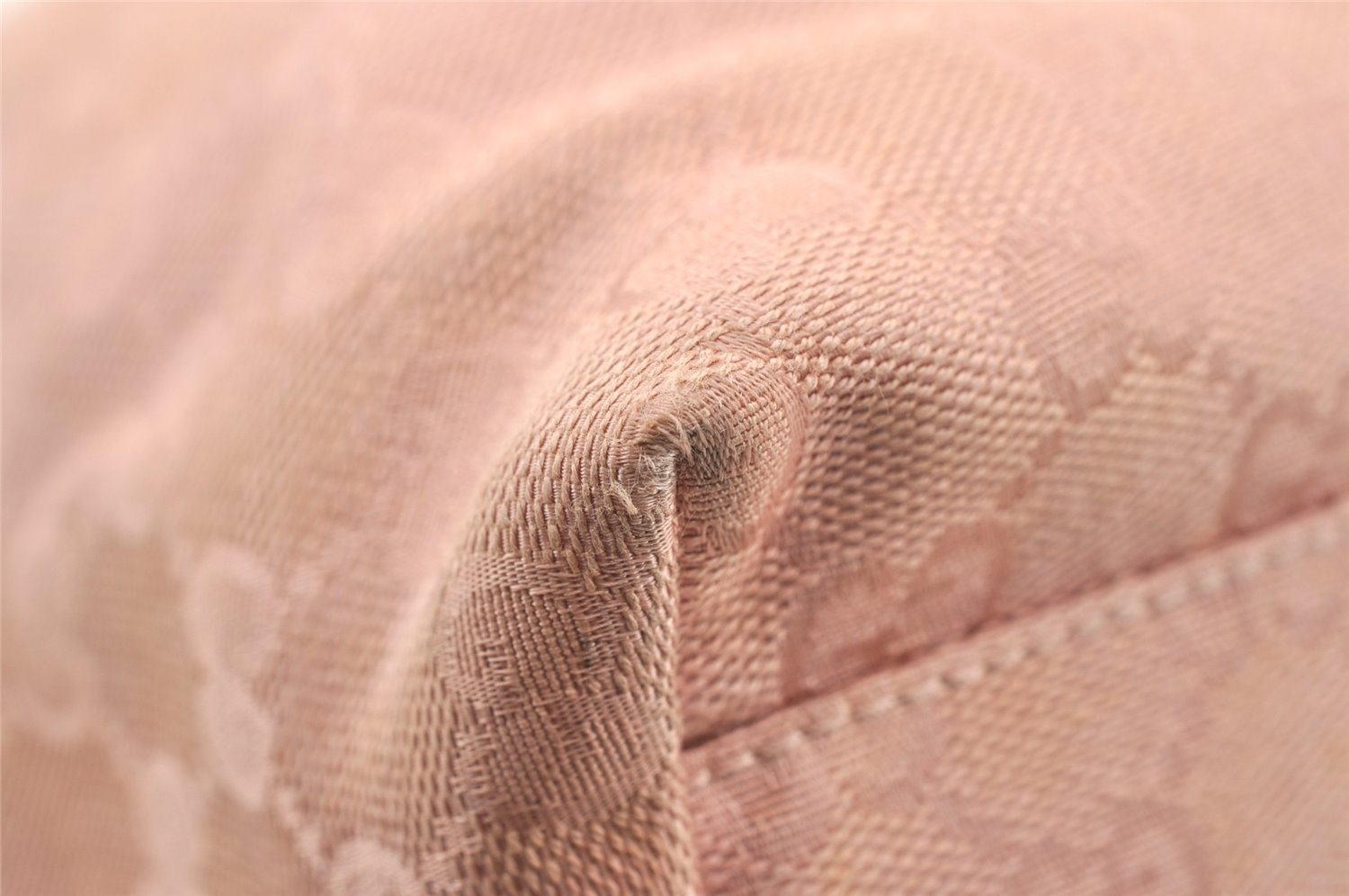 Authentic GUCCI Vintage Shoulder Hand Bag GG Canvas Leather 0013380 Pink 9085I