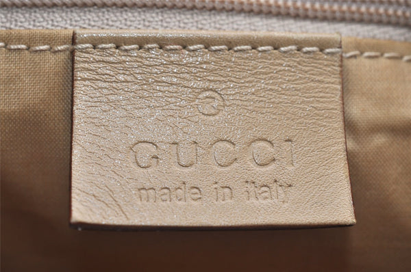 Authentic GUCCI Vintage Shoulder Hand Bag GG Canvas Leather 0013380 Pink 9085I