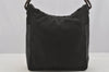 Authentic GUCCI Shoulder Hand Bag Nylon Leather 0013770 Black 9086I