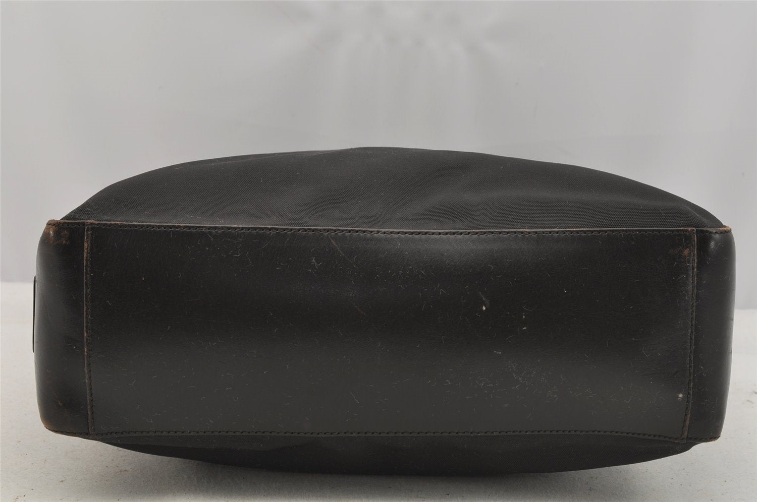 Authentic GUCCI Shoulder Hand Bag Nylon Leather 0013770 Black 9086I