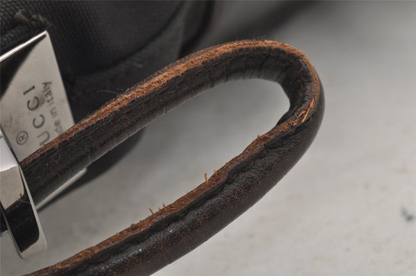 Authentic GUCCI Shoulder Hand Bag Nylon Leather 0013770 Black 9086I