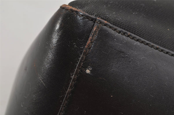 Authentic GUCCI Shoulder Hand Bag Nylon Leather 0013770 Black 9086I