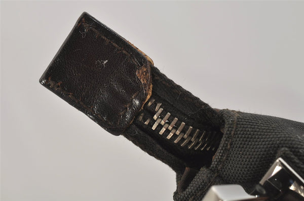 Authentic GUCCI Shoulder Hand Bag Nylon Leather 0013770 Black 9086I