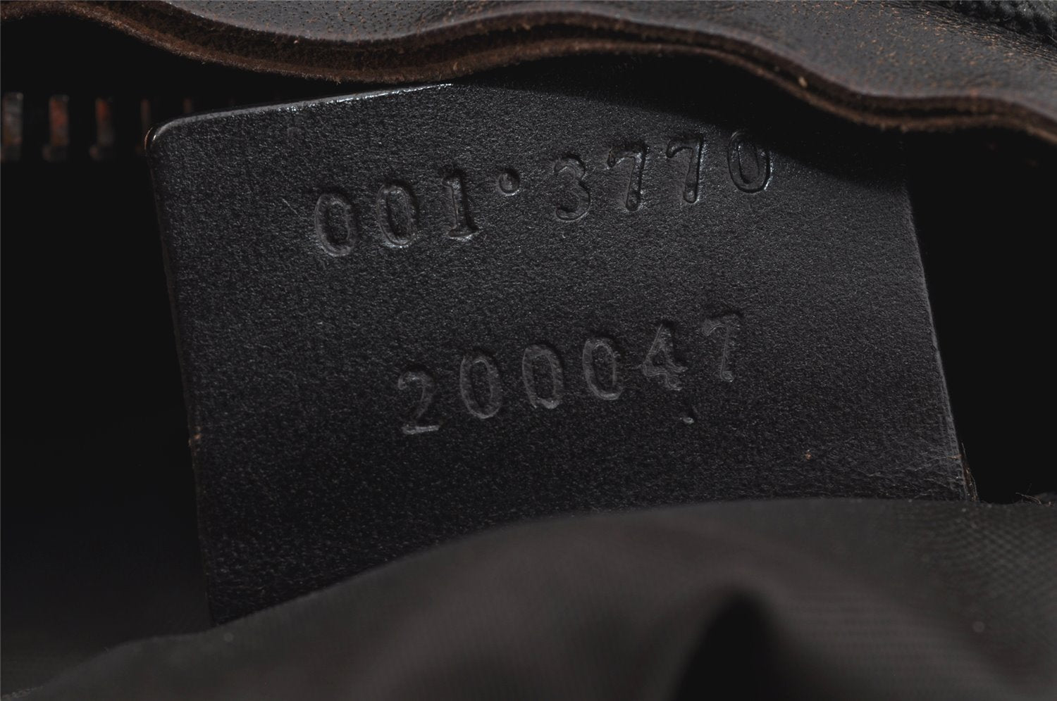 Authentic GUCCI Shoulder Hand Bag Nylon Leather 0013770 Black 9086I