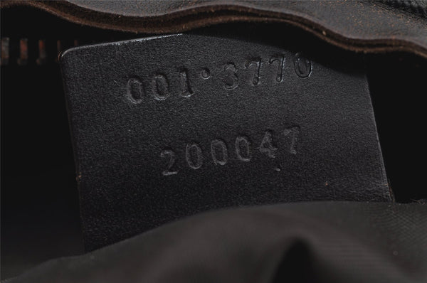 Authentic GUCCI Shoulder Hand Bag Nylon Leather 0013770 Black 9086I