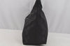 Authentic GUCCI Shoulder Hand Bag Purse GG Nylon Leather 0013380 Black 9087I