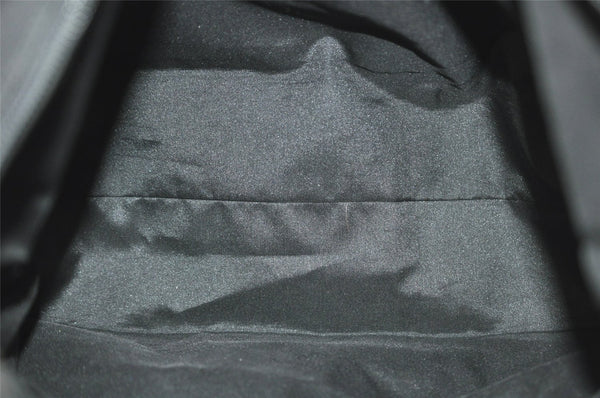 Authentic GUCCI Shoulder Hand Bag Purse GG Nylon Leather 0013380 Black 9087I