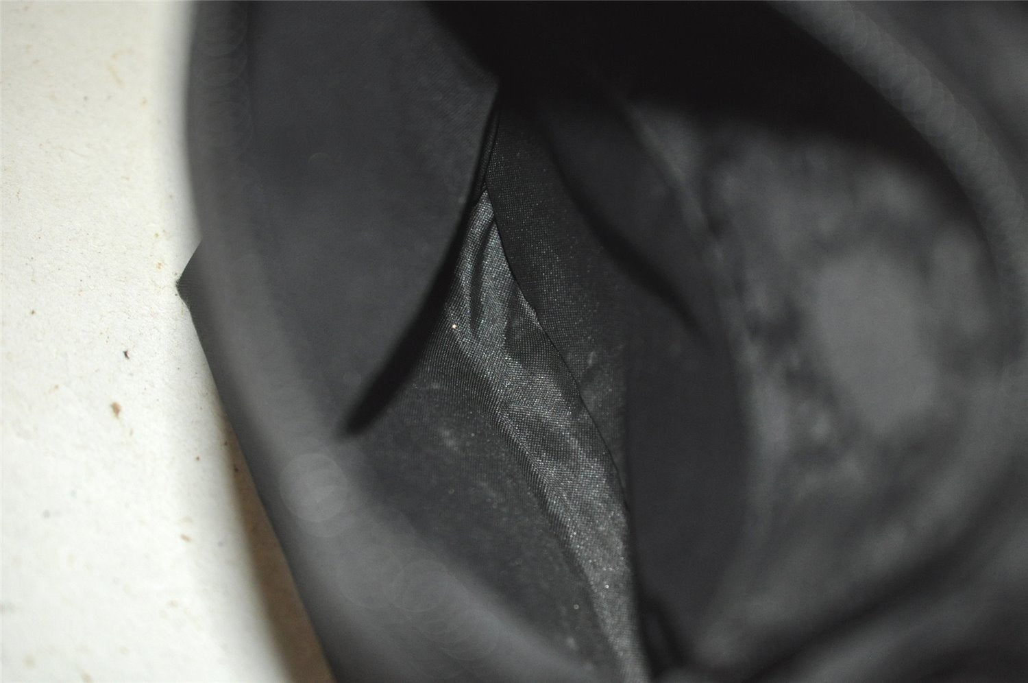 Authentic GUCCI Shoulder Hand Bag Purse GG Nylon Leather 0013380 Black 9087I