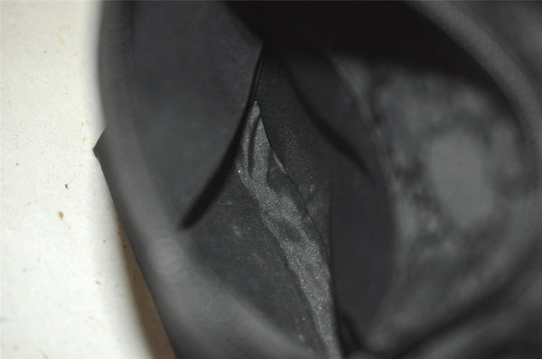 Authentic GUCCI Shoulder Hand Bag Purse GG Nylon Leather 0013380 Black 9087I