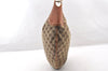 Authentic GUCCI Horsebit Shoulder Hand Bag GG Canvas Leather 145764 Brown 9088I