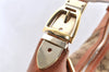 Authentic GUCCI Horsebit Shoulder Hand Bag GG Canvas Leather 145764 Brown 9088I