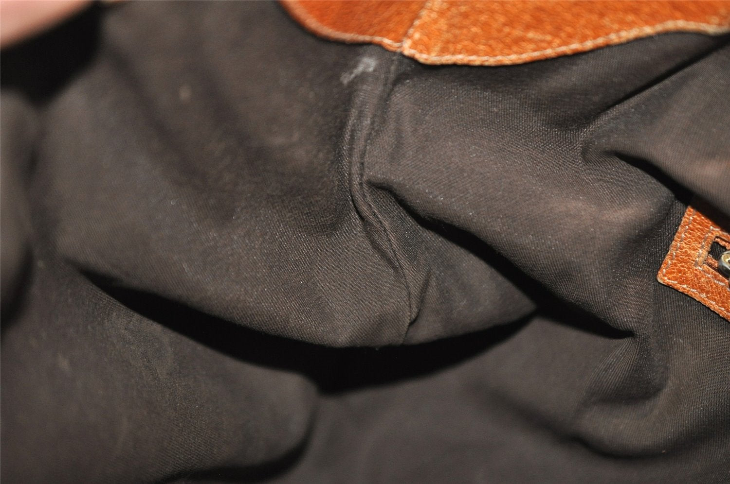 Authentic GUCCI Horsebit Shoulder Hand Bag GG Canvas Leather 145764 Brown 9088I