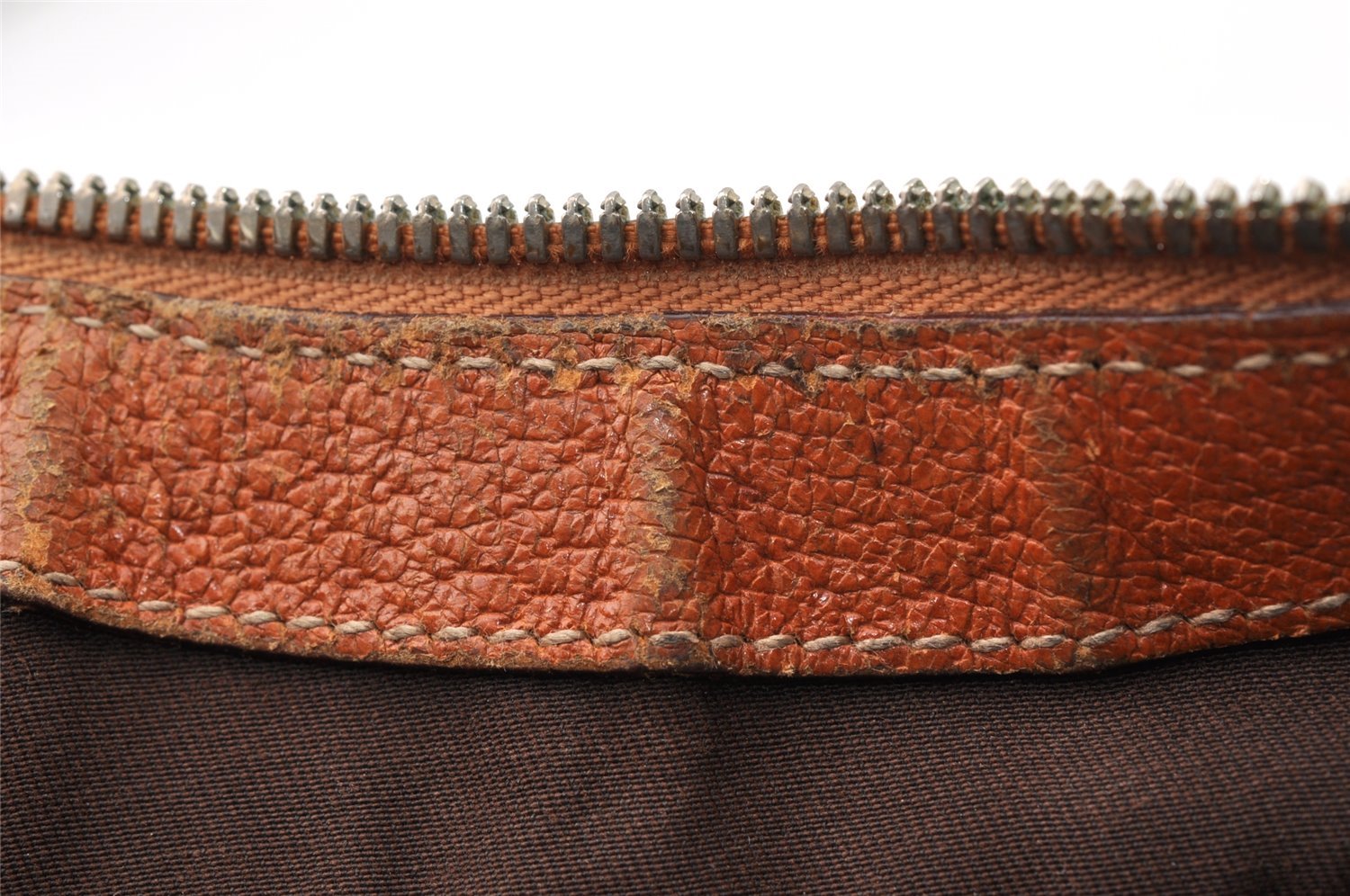 Authentic GUCCI Horsebit Shoulder Hand Bag GG Canvas Leather 145764 Brown 9088I