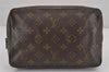 Auth Louis Vuitton Monogram Trousse Toilette 23 Clutch Bag Old Model Junk 9090J