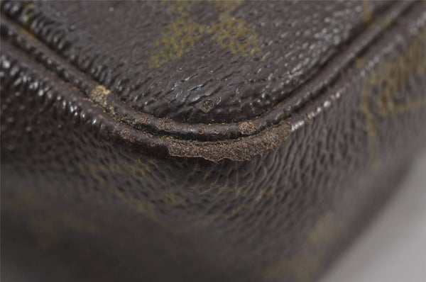 Auth Louis Vuitton Monogram Trousse Toilette 23 Clutch Bag Old Model Junk 9090J