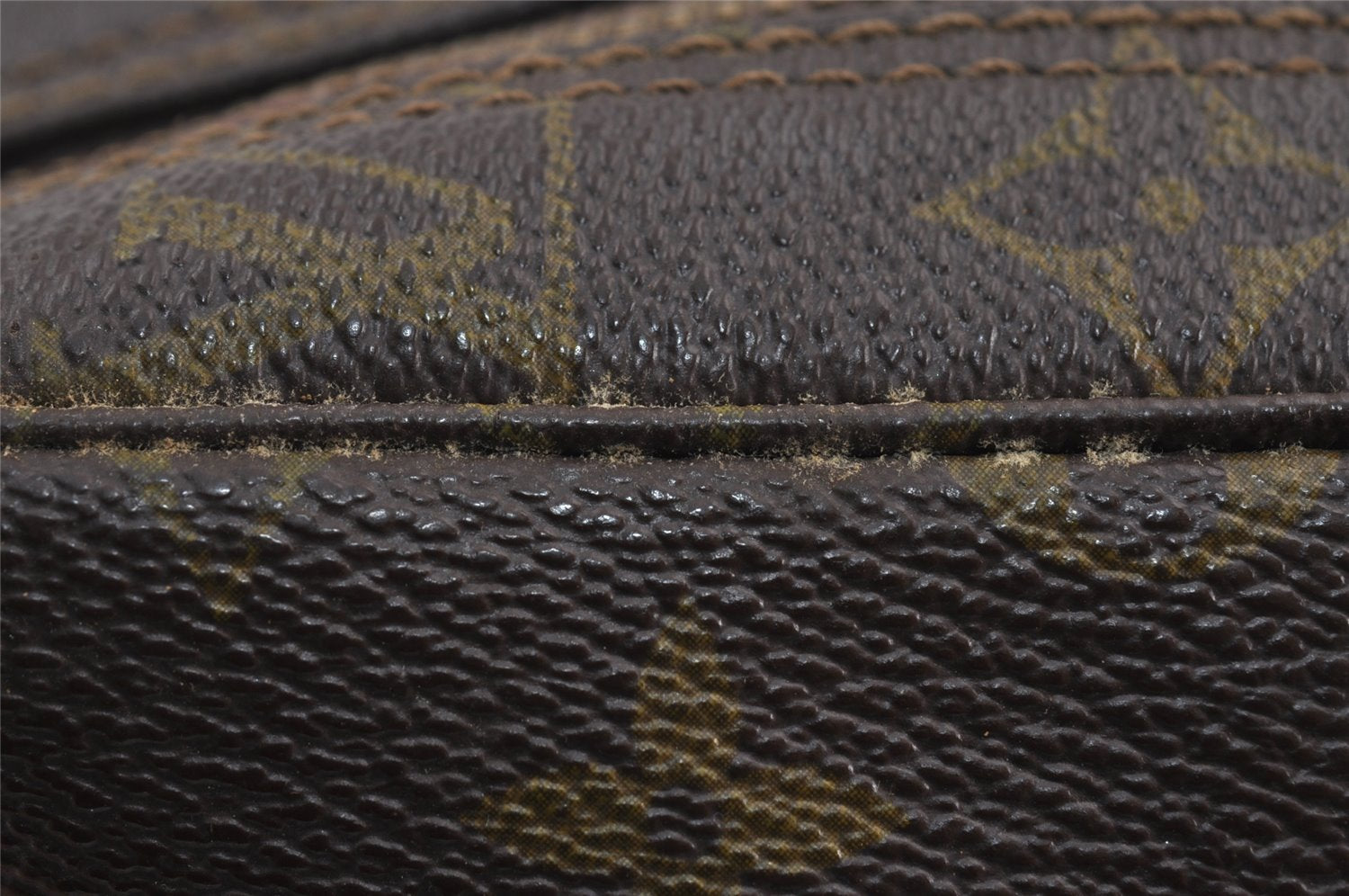 Auth Louis Vuitton Monogram Trousse Toilette 23 Clutch Bag Old Model Junk 9090J