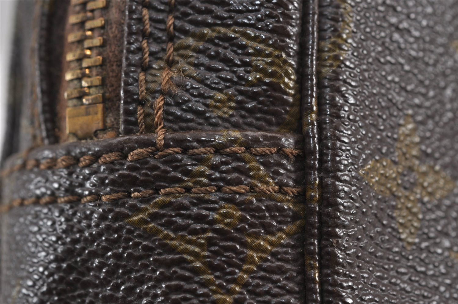 Auth Louis Vuitton Monogram Trousse Toilette 23 Clutch Bag Old Model Junk 9090J