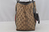 Authentic GUCCI Jolie Web Sherry Line Tote Bag GG Canvas 211971 Brown Junk 9091I
