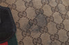 Authentic GUCCI Jolie Web Sherry Line Tote Bag GG Canvas 211971 Brown Junk 9091I