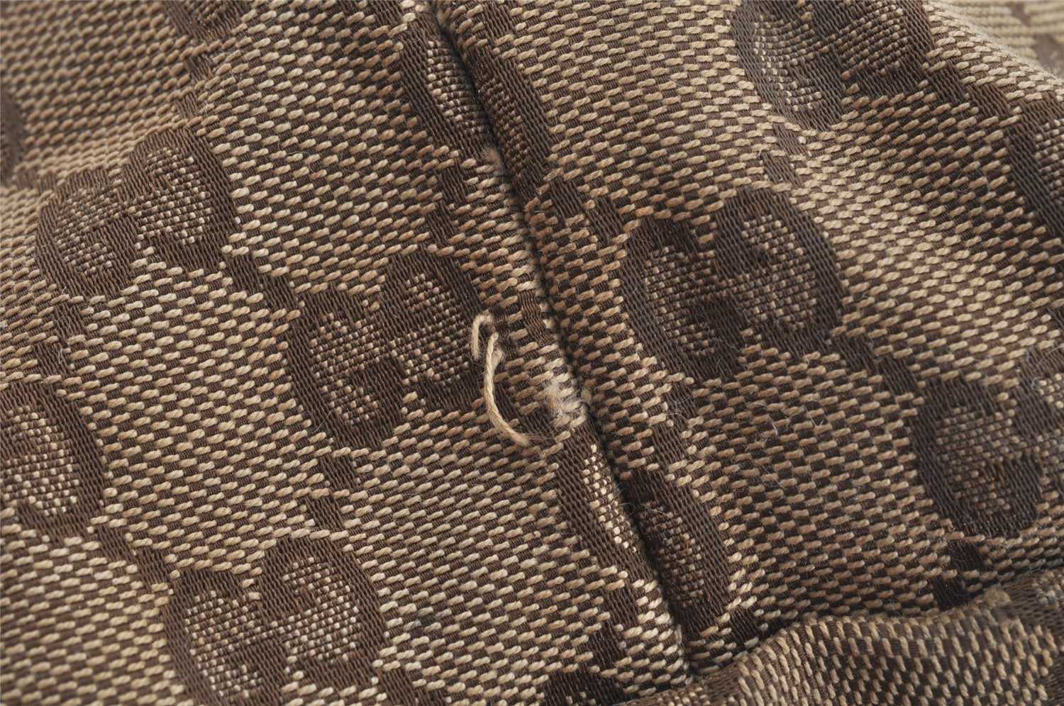 Authentic GUCCI Jolie Web Sherry Line Tote Bag GG Canvas 211971 Brown Junk 9091I