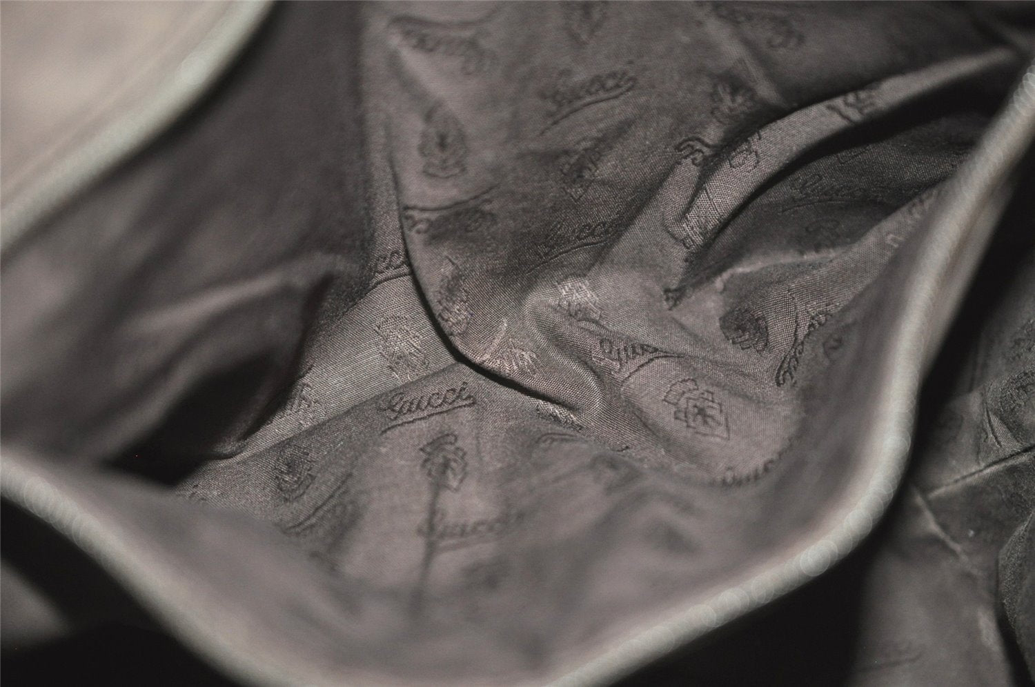 Authentic GUCCI Jolie Web Sherry Line Tote Bag GG Canvas 211971 Brown Junk 9091I