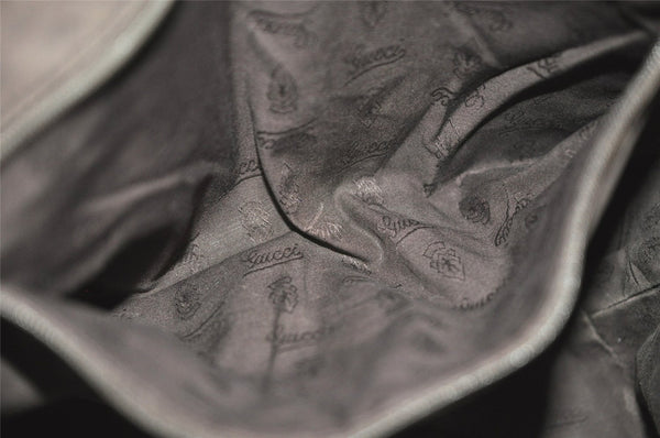 Authentic GUCCI Jolie Web Sherry Line Tote Bag GG Canvas 211971 Brown Junk 9091I