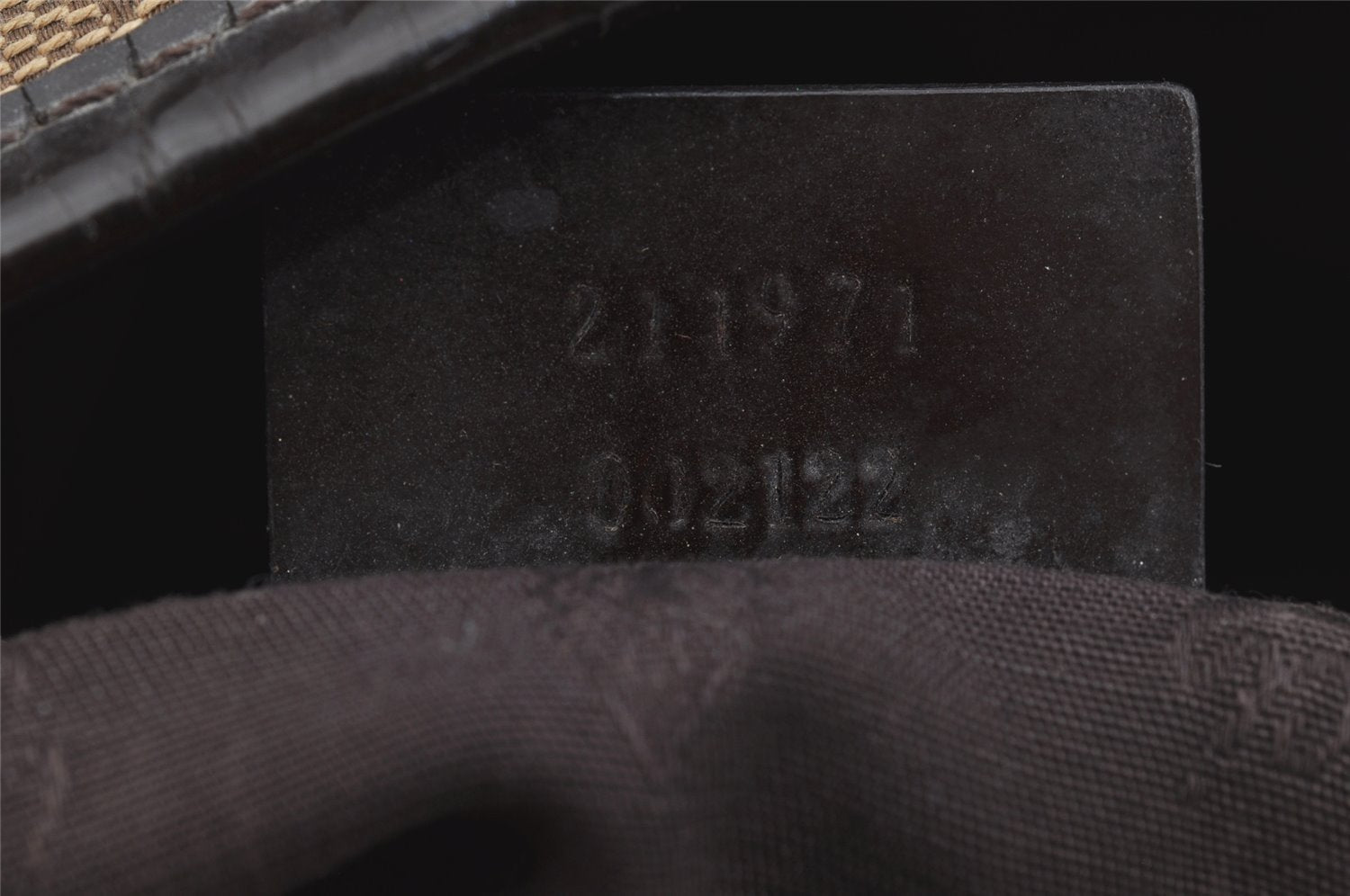 Authentic GUCCI Jolie Web Sherry Line Tote Bag GG Canvas 211971 Brown Junk 9091I