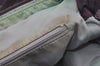 Authentic BURBERRY Check Shoulder Hand Bag Polyester Leather Purple 9094I