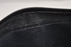 Authentic GUCCI Vintage Clutch Hand Bag Purse GG PVC Leather Navy Blue 9094J